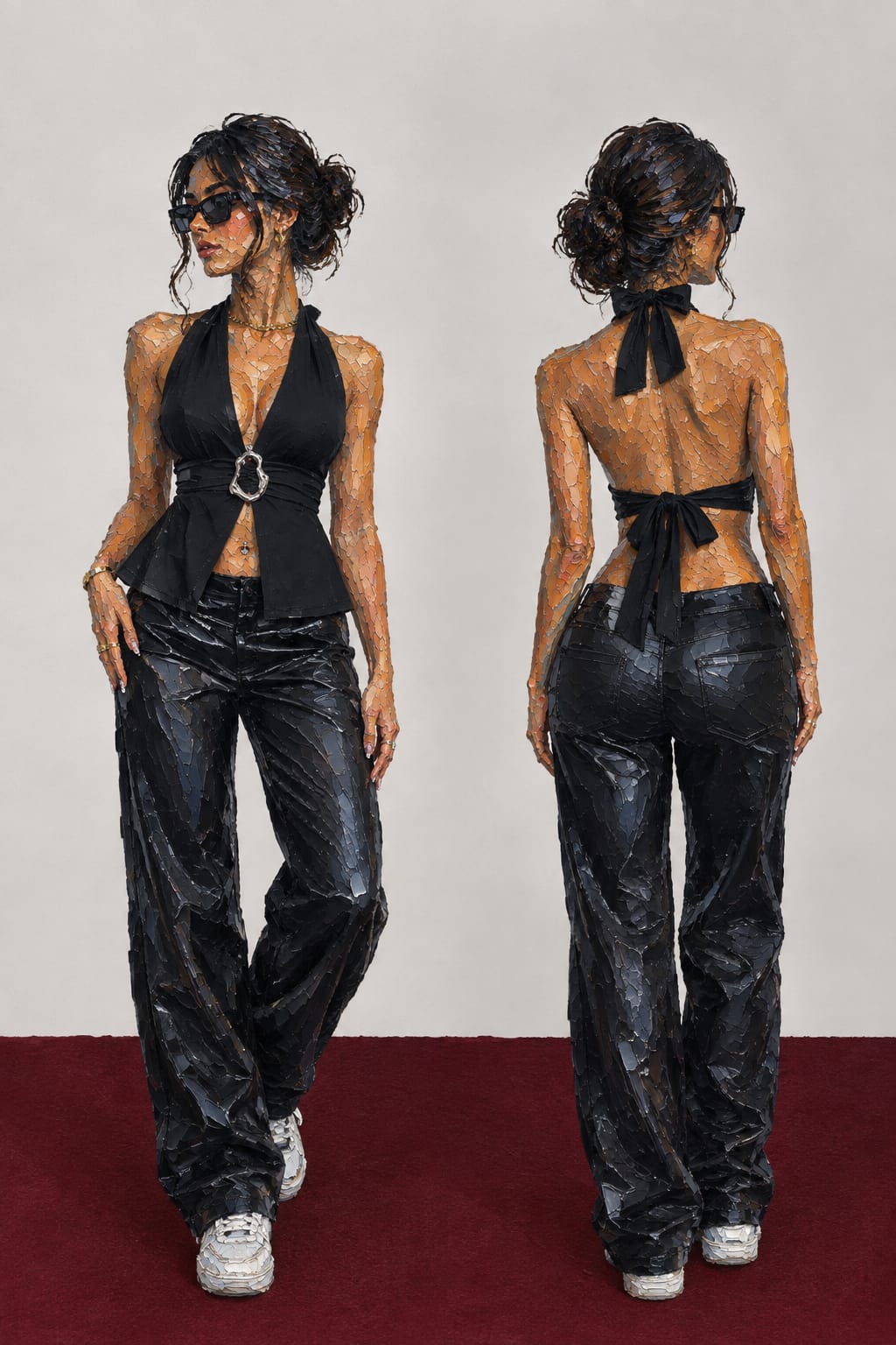 Black O-Ring Halter